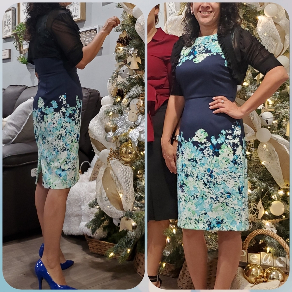 NY&Co  3x$25  floral sheath dress
